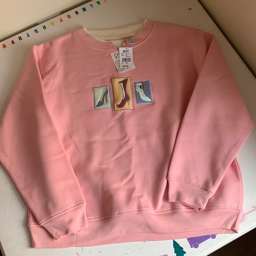 Vintage NWT High Heel Crewneck Sweater